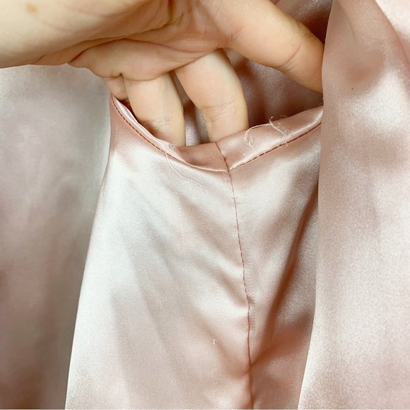 STAND STUDIO Fausta Jacket Faux Fur Colorblock Double Breasted Waist Tie M - Picture 11 of 16